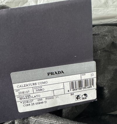 Prada Brushed Leather Loafers
