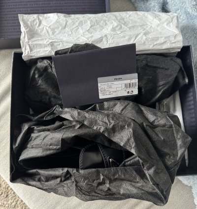 Prada Brushed Leather Loafers