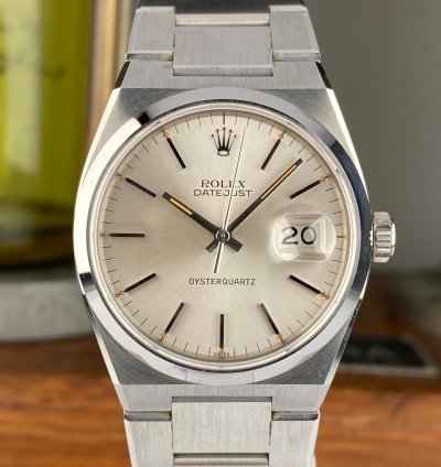 Rolex Datejust Oysterquartz 1978 Rolex Datejust Oysterquartz 17000 Nos New Old Stock First Generation Mk1 Dial