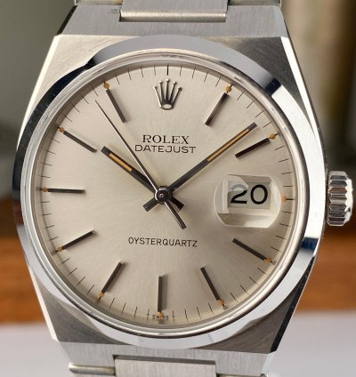 Rolex Datejust Oysterquartz 1978 Rolex Datejust Oysterquartz 17000 Nos New Old Stock First Generation Mk1 Dial