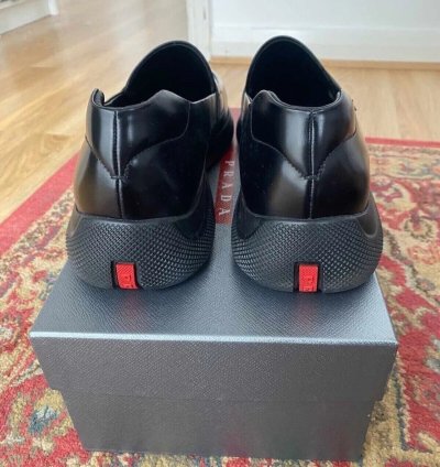 Prada Brushed Leather Sport Loafers