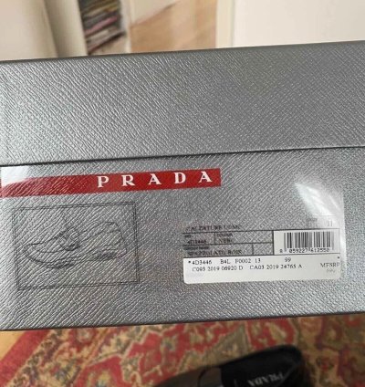 Prada Brushed Leather Sport Loafers