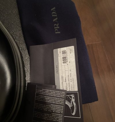 Prada Brushed Rois Leather Nylon Boots 9 5 Us