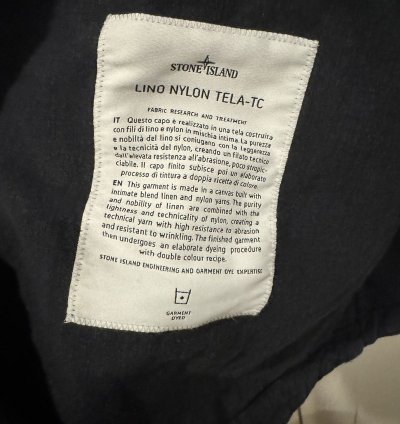 Stone Island Lino Nylon Tela Tc Jacket Pants suit