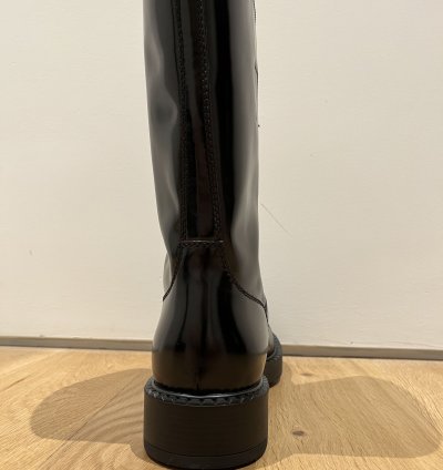 Prada Brushed-finish Mid-calf Boots - Black