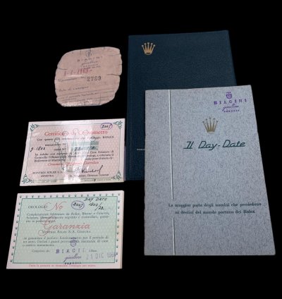 Rolex Day-date 36 36mm Ref 1803 Year 1961 Full Set Like New With Expertise Rose Gold