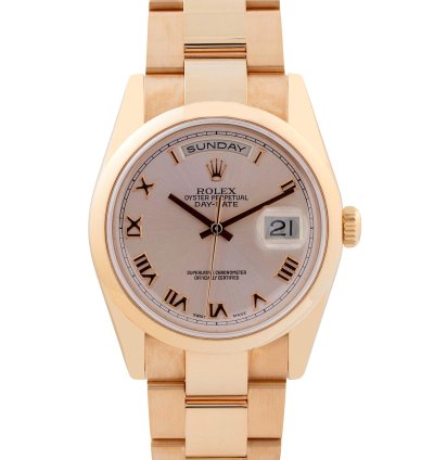 Rolex Day-date 36 36mm Rose Gold Roman Dial Unworn Box