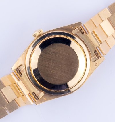 Rolex Day-date 36 Blue Vignette Diamond 18238 1988 full Set