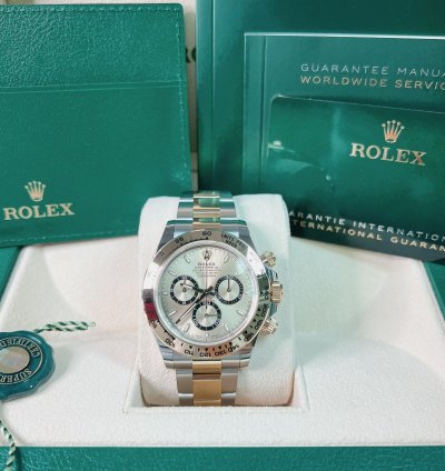 Rolex Daytona 2025 New Daytona Yellow Gold Two Tone Golden Champagne Dial