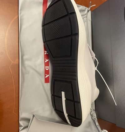 Prada Calzature Mens Runner Trainers White