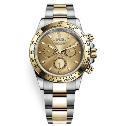 Rolex Daytona 116503 New 2023 Champagne Dial Two Tone Yellow Gold