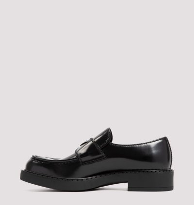 Prada Chocolate Brushed Loafers
