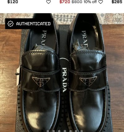 Prada Chocolate Loafers New Us11 Retail 1200