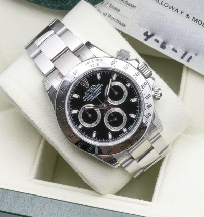 Rolex Daytona 116520 - 99 New - Full Set - Full Stickers On The Case From 2011