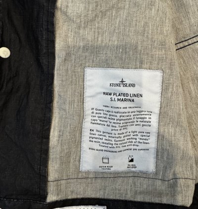 Stone Island Marina Wax Linen Jacket