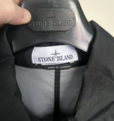 Stone Island Membrana 3l Light Jacket Black Crinkled Coat