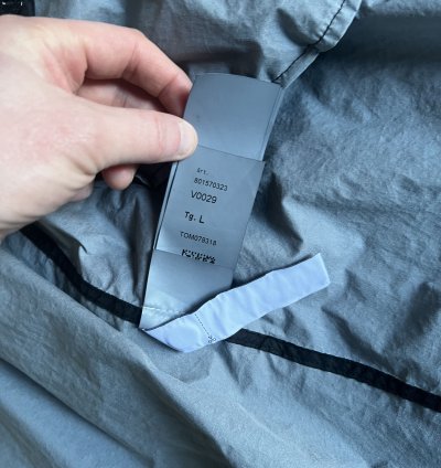 Stone Island Membrana 3l Light Jacket Black Crinkled Coat