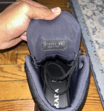 Prada Cloudbust Thunder Black Hi-top