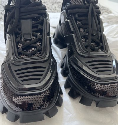 Prada Cloudbust Thunder Sequin Sneakers