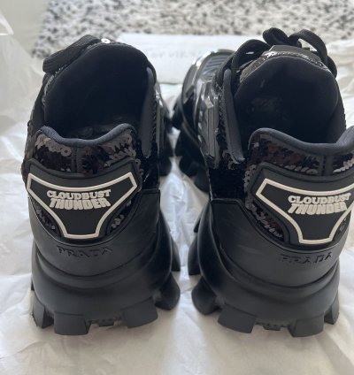 Prada Cloudbust Thunder Sequin Sneakers