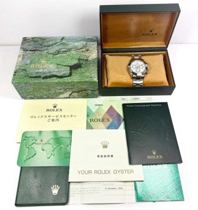 Rolex Daytona 2004 Lnib Rolex Daytona 116520 40mm White Dial Box Papers Stickersdaytona