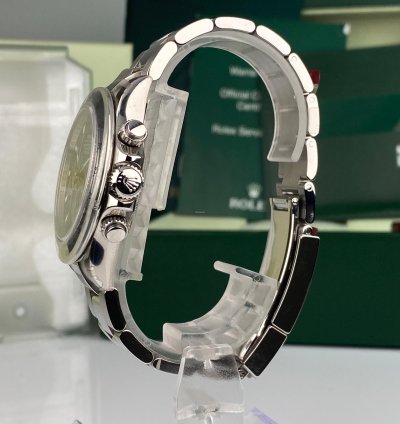 Rolex Daytona 2009 Rolex Daytona 116520 New Old Stock Black Dial Full Stickers Nos Large Buckle Complete