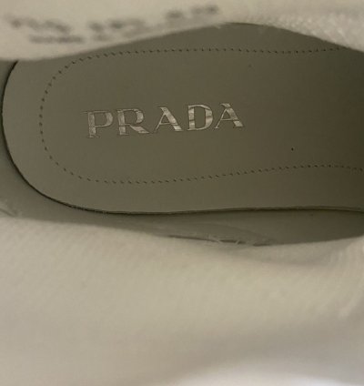 Prada Cloudbust White High Top Sneaker
