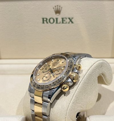 Rolex Daytona 2022 Steel And Gold Daytona Champagne Dial 116503 Box And Papers Unworn