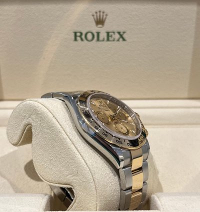 Rolex Daytona 2022 Steel And Gold Daytona Champagne Dial 116503 Box And Papers Unworn