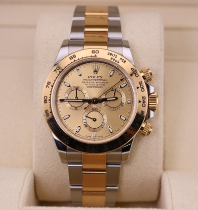 Rolex Daytona 2023 Daytona Champagne Dial Two Tone 116503 Full Set