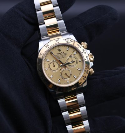 Rolex Daytona 2023 Daytona Champagne Dial Two Tone 116503 Full Set