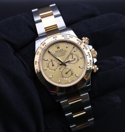 Rolex Daytona 2023 Daytona Champagne Dial Two Tone 116503 Full Set