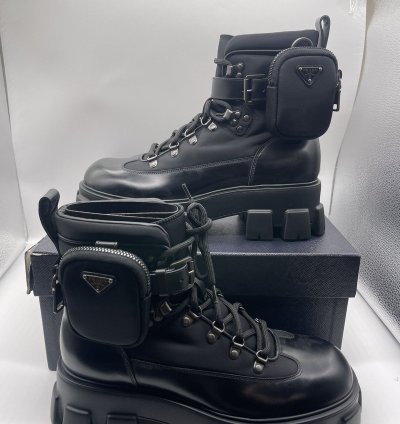 Prada Combat Boots Size Eu 42 Rrp 1050