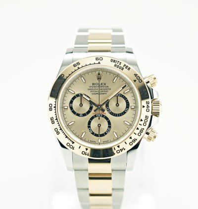 Rolex Daytona 2025 New Two Tone Yellow Gold Golden And Black Dial 126503
