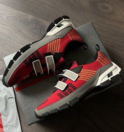 Prada Cross Section Technical Knitted Sneakers