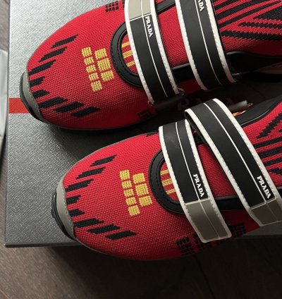 Prada Cross Section Technical Knitted Sneakers