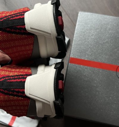 Prada Cross Section Technical Knitted Sneakers
