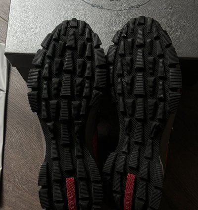 Prada Cross Section Technical Knitted Sneakers