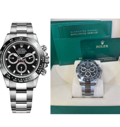 Rolex Daytona 40mm Stainless Steel Black Index Dial Ceramic Bezel 116500ln