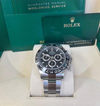 Rolex Daytona 40mm Stainless Steel Black Index Dial Ceramic Bezel 116500ln