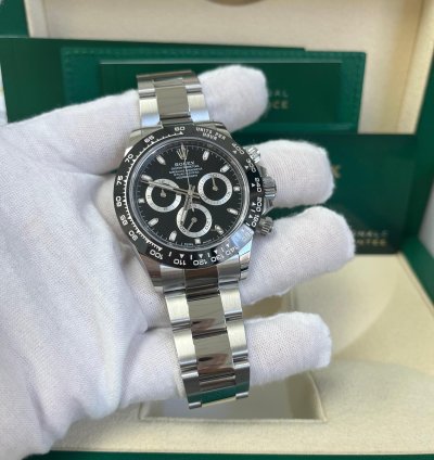 Rolex Daytona 40mm Stainless Steel Black Index Dial Ceramic Bezel 116500ln