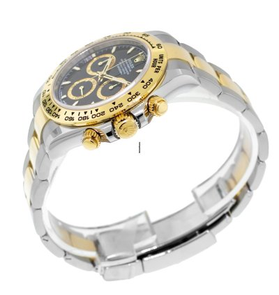 Rolex Daytona 40mm Yellow Gold And Steel Black Index Dial Gold Bezel 126503