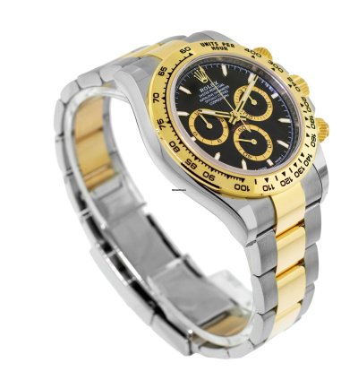 Rolex Daytona 40mm Yellow Gold And Steel Black Index Dial Gold Bezel 126503