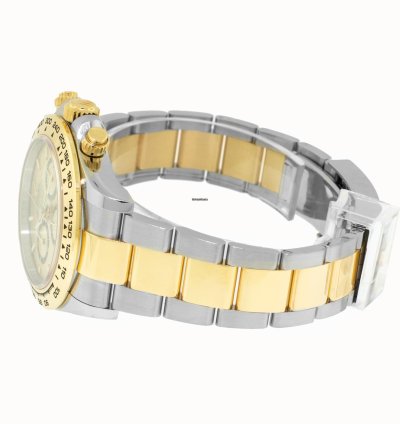 Rolex Daytona 40mm Yellow Gold And Steel Champagne Index Dial Gold Bezel 126503
