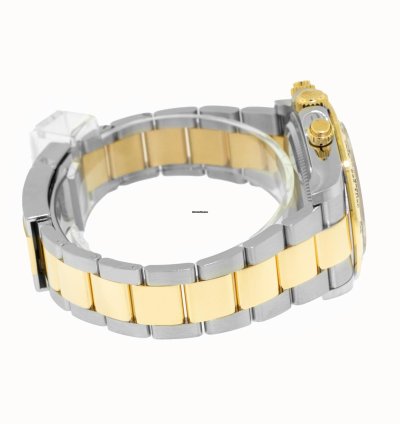 Rolex Daytona 40mm Yellow Gold And Steel Champagne Index Dial Gold Bezel 126503