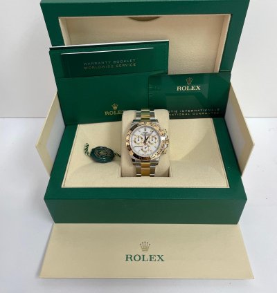 Rolex Daytona 40mm Yellow Rolesor Cosmograph White Index Dial 116503