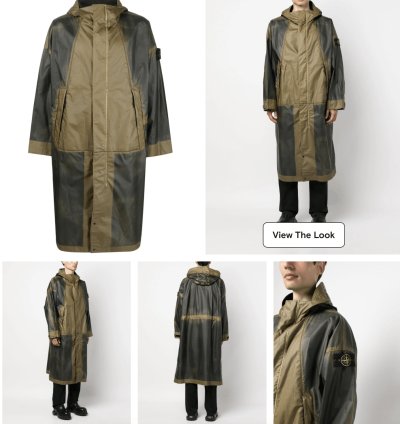 Stone Island Mussola Gommata-tc Hand-sprayed Parka