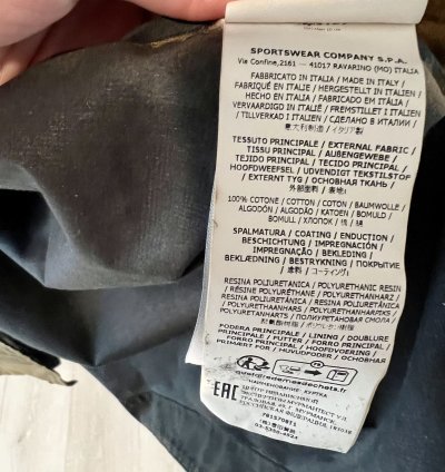 Stone Island Mussola Gommata-tc Hand-sprayed Parka