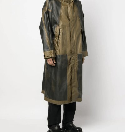 Stone Island Mussola Gommata-tc Hand-sprayed Parka