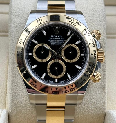 Rolex Daytona Black Dial Two Tone Bracelet 126503 Unworn 2025